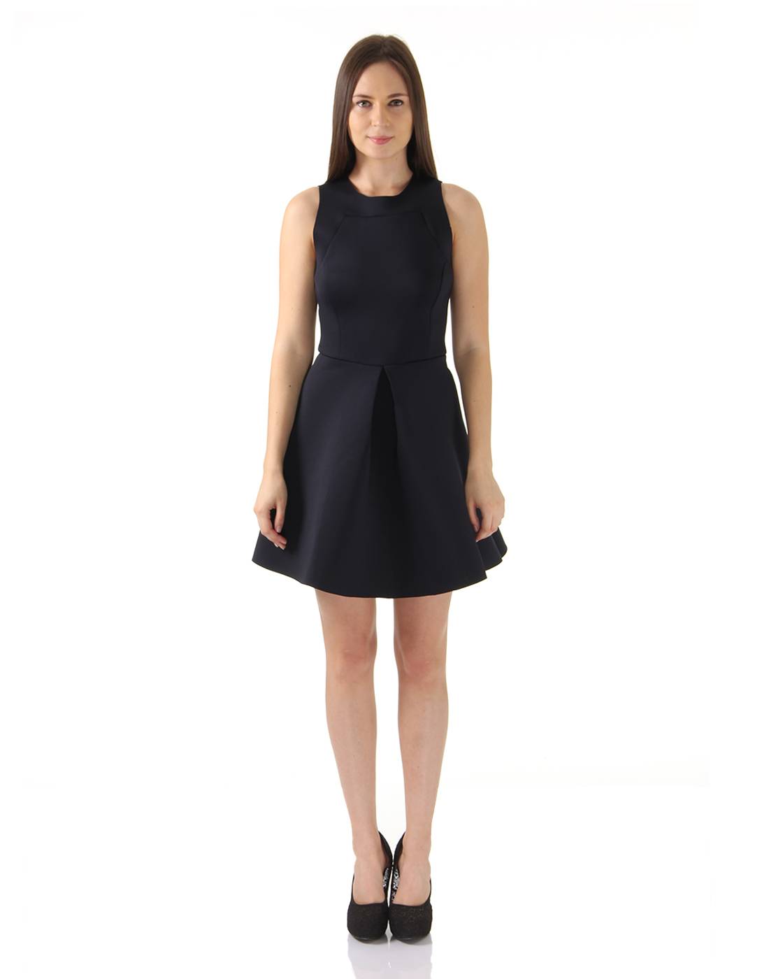 Ax Paris Women Party Navy Blue A-Line Dress